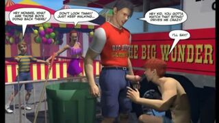 Muscular hentai gay man gets hot anal jerked