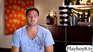 Four hot singles enjoying one another