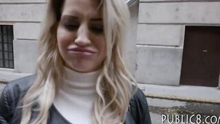 Eurobabe nailed in a room for some money