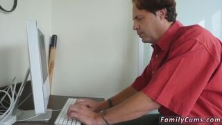 Family taboo card game and mom wants friend's teens pussy first