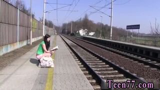 Blonde teen little tits and bubble butt brunette Masturbating at the