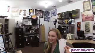 Blonde babe railed by pervert pawn man