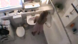 my blonde step sister naked in our bathroom
