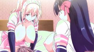 Two big titted hentai babes