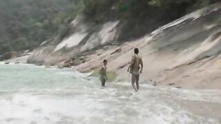 Hot Latino Gay Beach side Hardcore Bareback Anal Pounding 