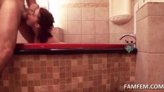 Big tits redhead cunt drilled hardcore in POV