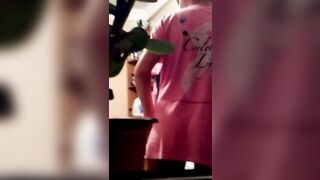 Peeping at my step sisters ass