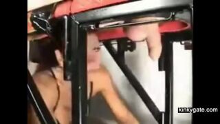 Mistress using my cock as punching bag