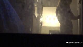 spying on my stepmom through window