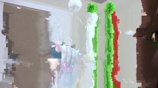 Retro bed orgy Galactic Delight