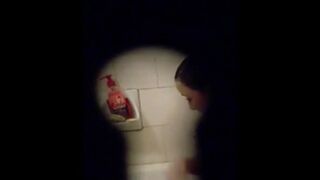 Stepmom seen through a keyhole