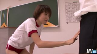 Cute Akina Hara has a cum blast with a hard dick