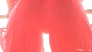 Courtney See Thru Masturbation