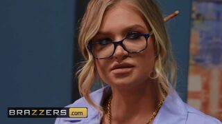 Inked Alison Avery deep throats bosses dick - Brazzers