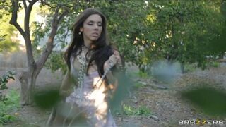 Lingerie clad bride Tiffany Tyler fucked to orgasm