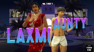 Desi Telugu Busty Saree Aunty Lakshmi got seduced by a young boy - Vol 1, Part 1 - Wicked Whims - With English Subtitles