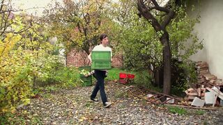 He fucks brother at the garden workes