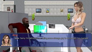 The office wife #23 - Stacy played with her new toy...Marcus got a blow job from Stacy