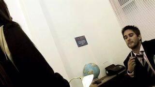 BABE SUCKS CUM OFF MASSIVE DICK AFTER A HOT RIDE