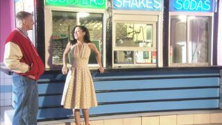 Brunette endures a fierce screwing in a close up shoot