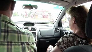 Bitch in doggystyle on the car #5