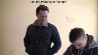 Sexy girls shows tits to horny tourists scene 1