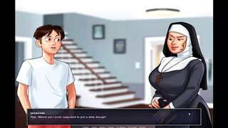 Summertime Saga - Maria got spanked by the Nun