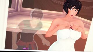 Knight of Love - Sneaking into the teachers home, to have adulteros sex (20)