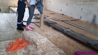 wife pays a builder with sex