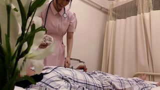 Asking an Angel in White to Stroke My Now-Exposed Dick in a Hospital Room -2