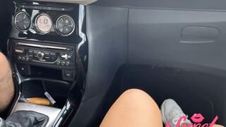 Masturbation in the car, on the highway - arab amateur SweetArabic