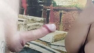 I fill my wife's mouth with cum after a blowjob close-up 2