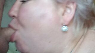 mother-in-law loves it when I fill her mouth with cum 6