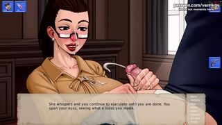 SHELTER - Hot MILF Stepmom Helps Stressed Stepson Relax with a Nice Wet Handjob. He cums on Stepmom's Face - #39