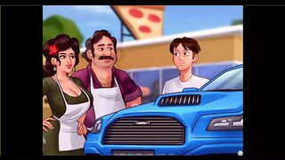 Summertime saga - Josephine gave Johannes a blowjob behind the counter ... Johannes fucked Tina