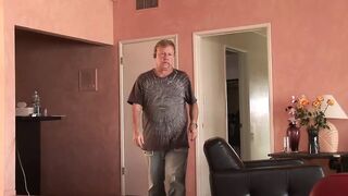 Big Booty Blonde – Desi gets a creampie from an old man