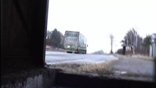 Hot slut loves to suck a stranger's cock outdoors