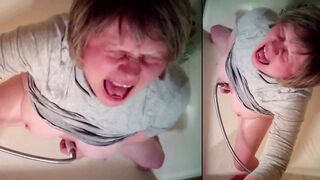 Skycam view of sexy GILF getting off