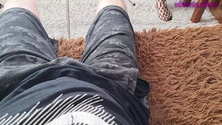 double penetration with creampie in pussy