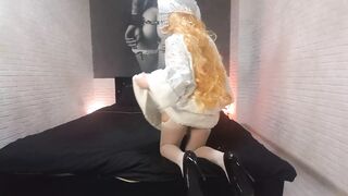 Russian Santa punished his SnowMaiden by fucking her in the ass