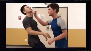 College Kings #18 Standing outside apartment but naked