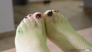 Pretty soles and toes close-ups