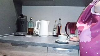 LACTATION IN THE KITCHEN. COFFEE WITH MILK - PART 1