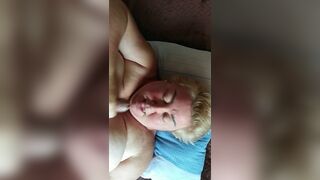 leaked cum on a fat bitch 1