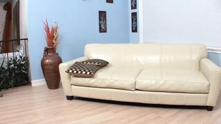 Maia Davis and Rachel Rogers as eager lesbians kiss