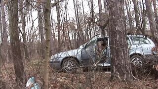 Czech STEPMOM Nataly Lancaster gets a hard anal fuck in her car