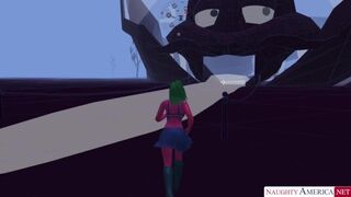 Walking around Naughty America looking for the Strip Club