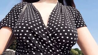 Boobwalk: Polka Dot Dress