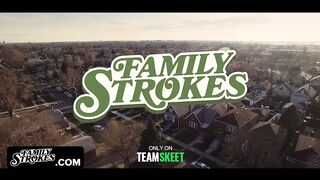 Teen Slut Serves Her Stepbro And Stepdad At The Same Time