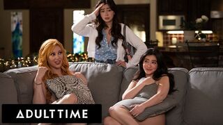 ADULT TIME - Horny Stepmom Lauren Phillips CAUGHT Fucking Stepdaughter's Bully! WILD LESBIAN 3-WAY!